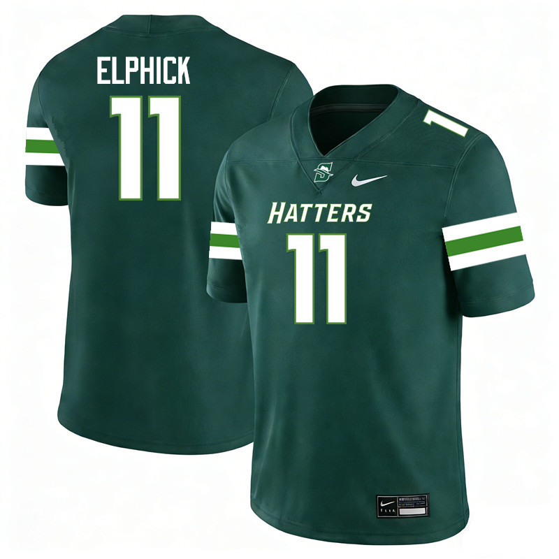 Stetson Hatters #11 Kyle Elphick College Football Jerseys,Uniforms-Green